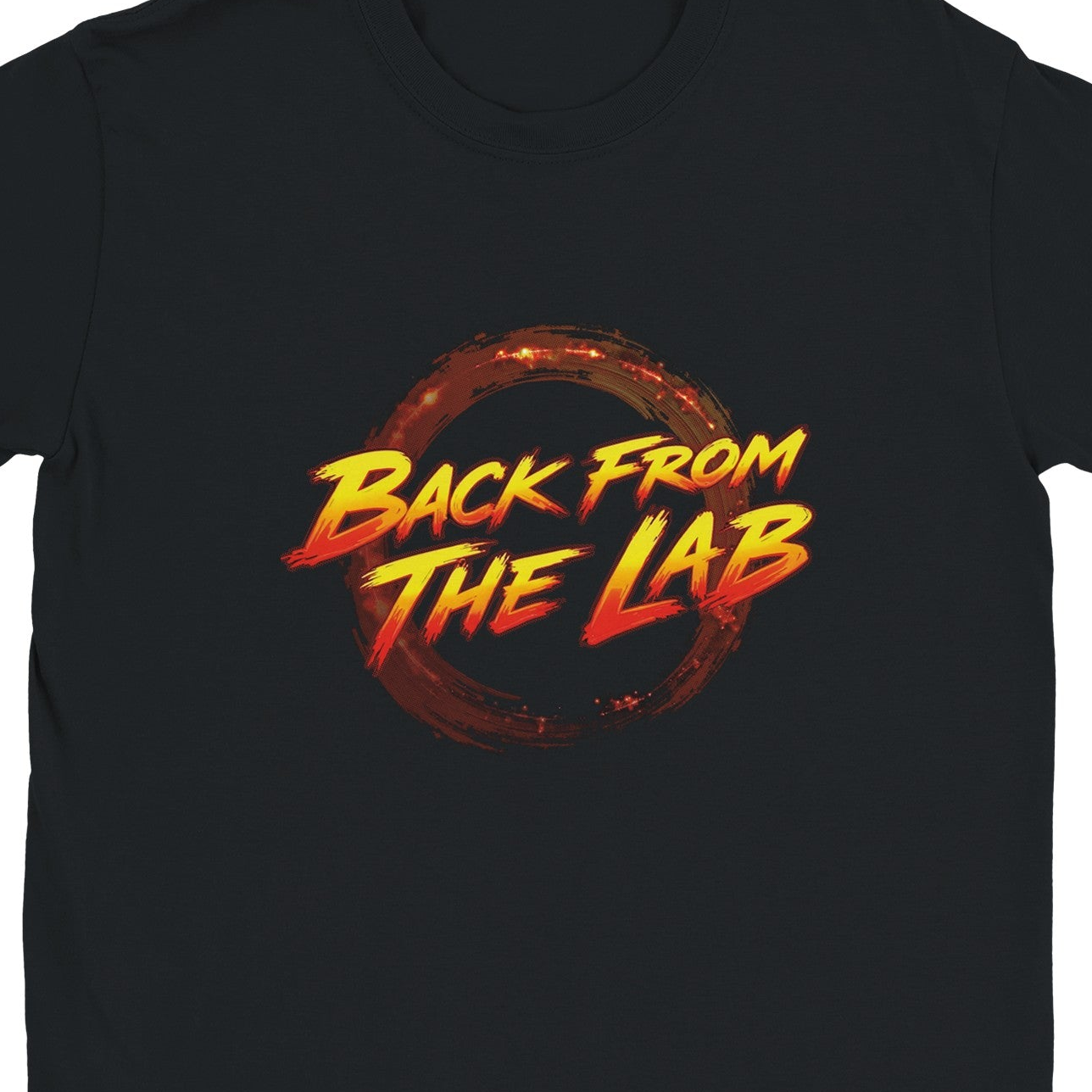 De vuelta del laboratorio: camiseta oscura lista para torneos