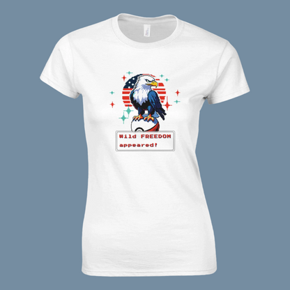 Bald Eagle Used FREEDOM! – Womens Crewneck