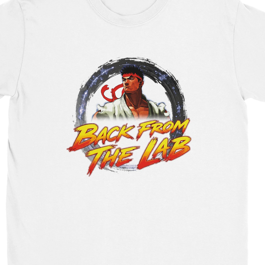 Ryu – Camiseta blanca de regreso del laboratorio