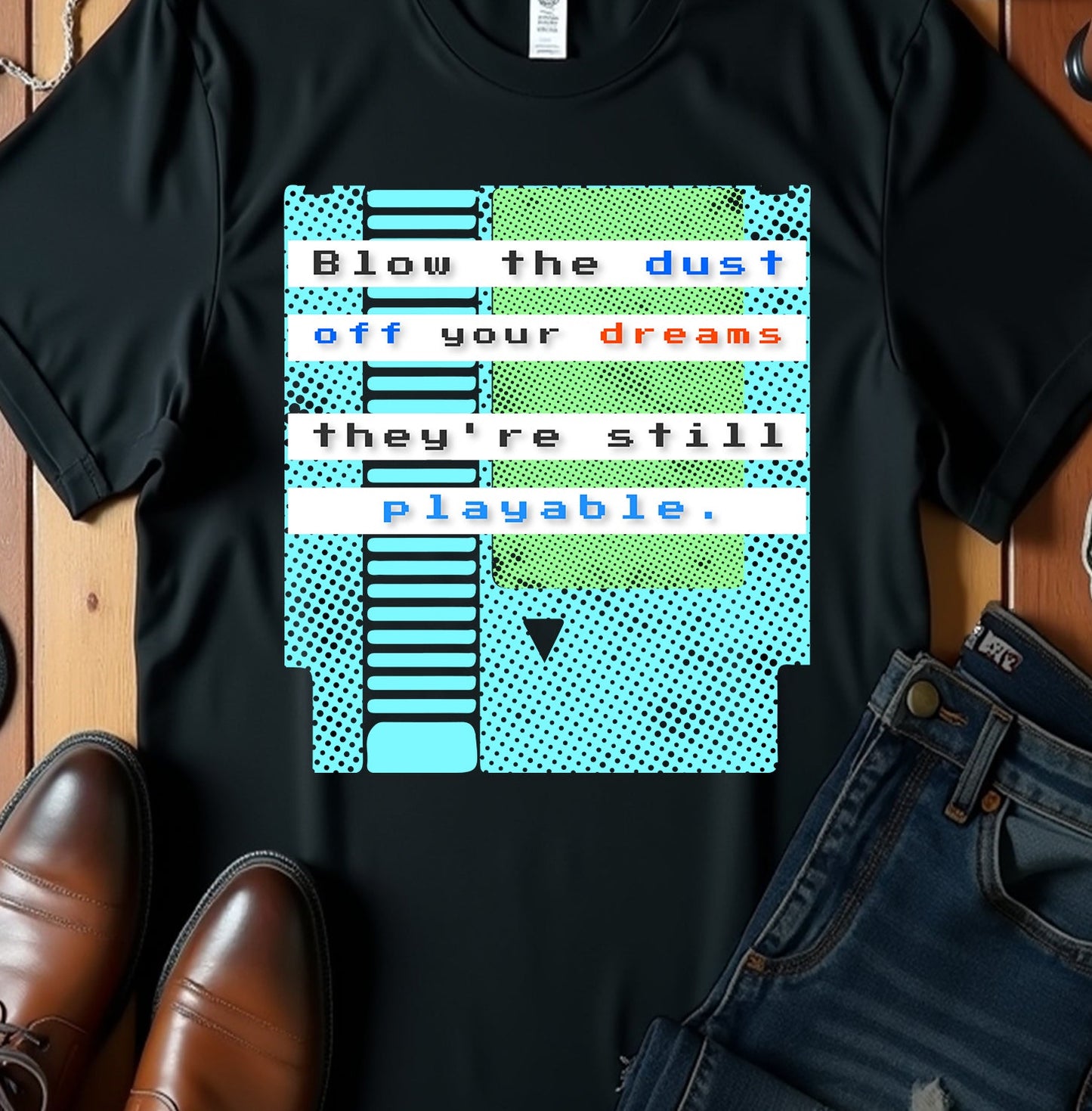Vintage Cartridge but Blue, Fresh Dreams Tee