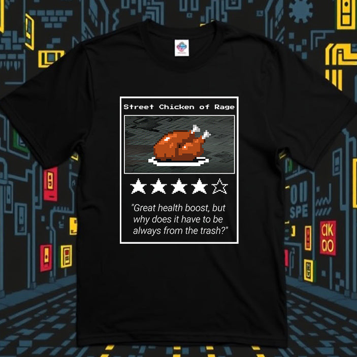 Streets of Rage Trash Turkey Power-Up Crewneck T-shirt