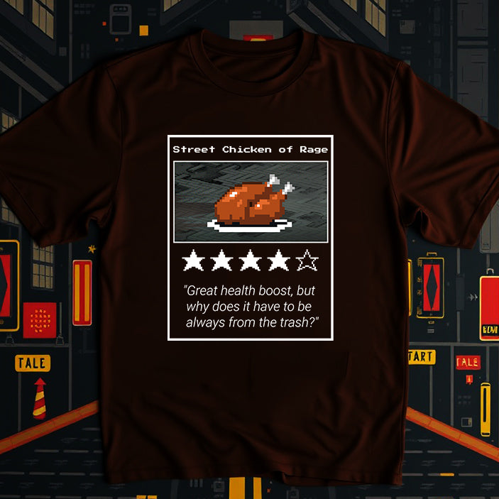 Streets of Rage Trash Turkey Power-Up Crewneck T-shirt