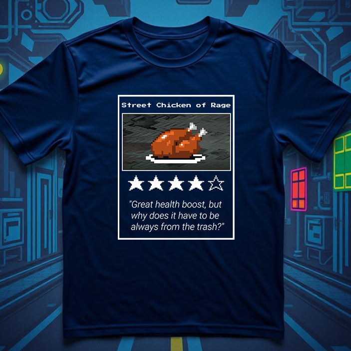 Streets of Rage Trash Turkey Power-Up Crewneck T-shirt