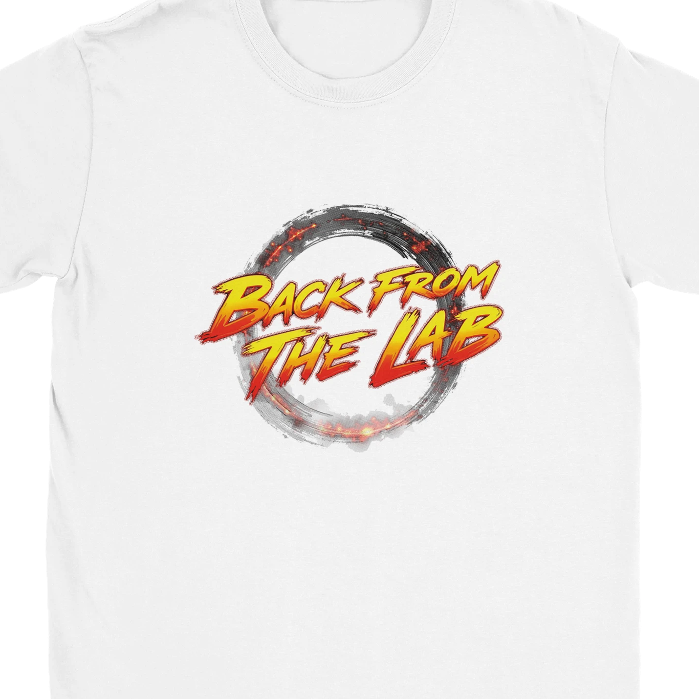 De vuelta del laboratorio: camiseta blanca lista para el torneo