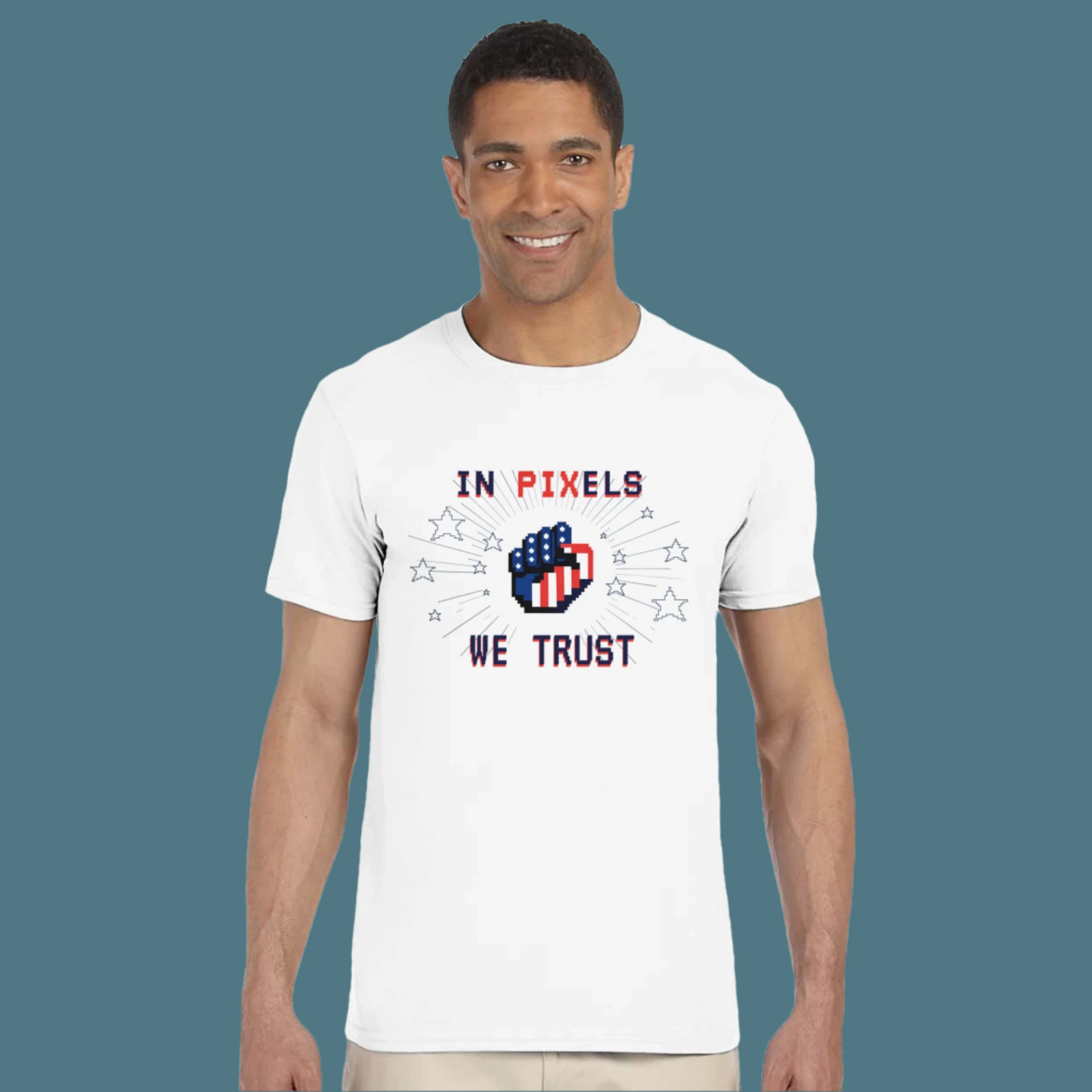 In Pixels We Trust – Tee
