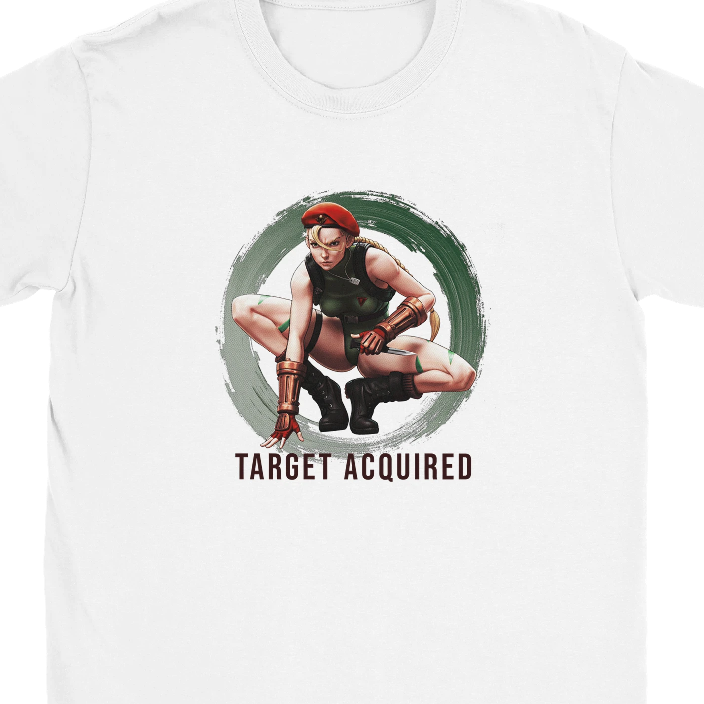 Cammy – Camiseta blanca adquirida por el objetivo
