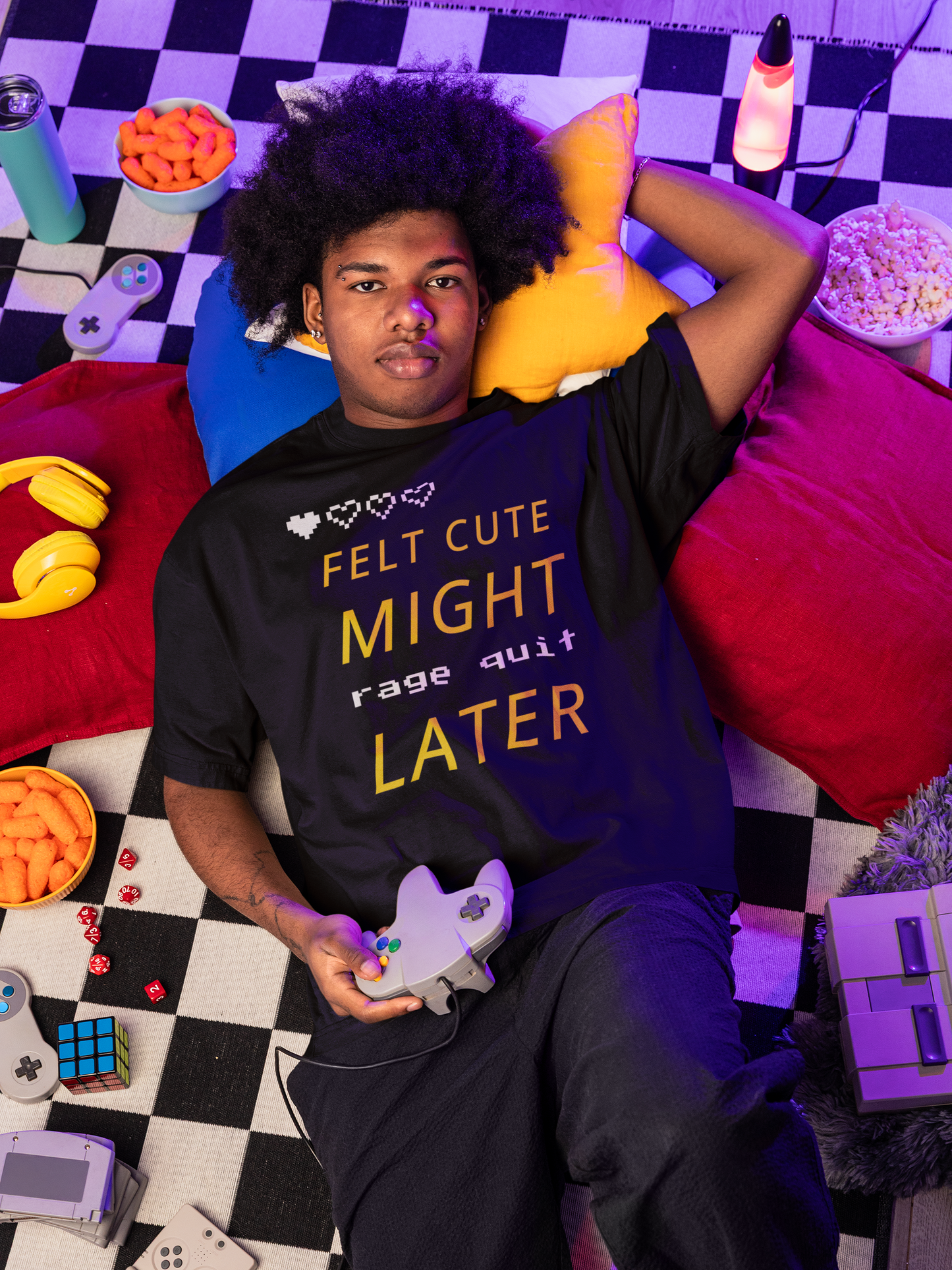 Felt Cute Rage Quit Later Tee